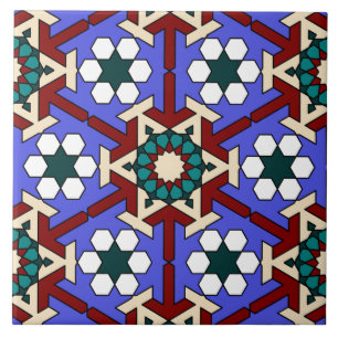 Islamitische geometrische patroontegel tegeltje