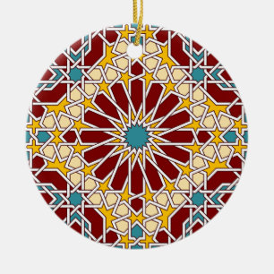 Islamitische geometrische vormgeving keramisch ornament