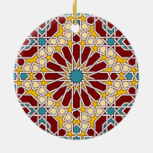 Islamitische geometrische vormgeving keramisch ornament (Achterkant)