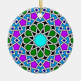 Islamitische geometrische vormgeving keramisch ornament
