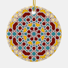 Islamitische geometrische vormgeving keramisch ornament