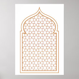 Islamitische Geometrische Wandkunst Poster