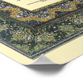 Islamitische grens Nikkah certificaat Poster (Hoek)