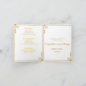 Islamitische Groeten Trouwwens (Mooi Begin) Bedankkaart (Binnen)