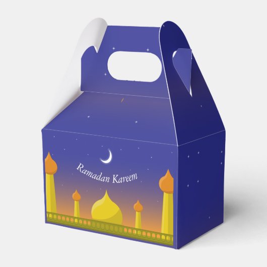 Islamitische Halve Maan Ramadan Kareem Typografisc Bedankdoosjes (Voorkant Zijde)