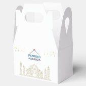 Islamitische Halve Maan Ramadan Kareem Typografisc Bedankdoosjes (Geopend)