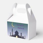 Islamitische Halve Maan Ramadan Kareem Typografisc Bedankdoosjes (Achterkant)