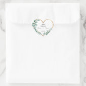 Islamitische Hart gevormde bloemenbruiloft gunst s Sticker (Tas)