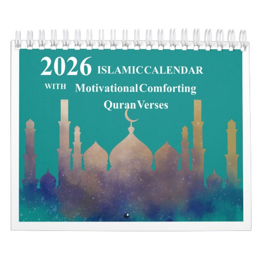 Islamitische Hijri Kalender 2026 met Koranverzen (Hoes)