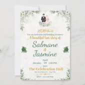 Islamitische huwelijksceremonie Moslims Groene Blo Kaart (Voorkant)