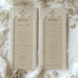 Islamitische huwelijksceremonie programma Kaart