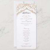 Islamitische huwelijksceremonie programma Kaart (Voorkant)