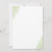 islamitische huwelijksuitnodiging | Bloemen en gou Kaart (Achterkant)