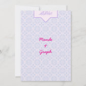 Islamitische Huwelijksuitnodigingen Kunst Kaart (Achterkant)