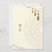 Islamitische huwelijksuitnodigingen Kunst Kaart (Achterkant)