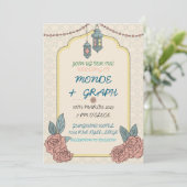 Islamitische huwelijksuitnodigingen Kunst Kaart (Staand voorkant)