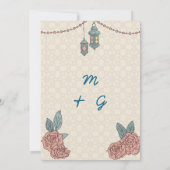 Islamitische huwelijksuitnodigingen Kunst Kaart (Achterkant)