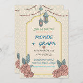 Islamitische huwelijksuitnodigingen Kunst Kaart (Voorkant / Achterkant)