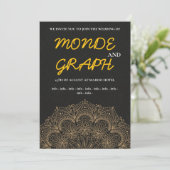 Islamitische huwelijksuitnodigingen Kunst Kaart (Staand voorkant)