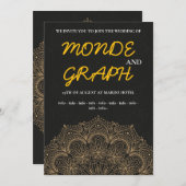 Islamitische huwelijksuitnodigingen Kunst Kaart (Voorkant / Achterkant)