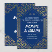 Islamitische huwelijksuitnodigingen Kunst Kaart (Voorkant / Achterkant)