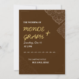 Islamitische huwelijksuitnodigingen Kunst Kaart