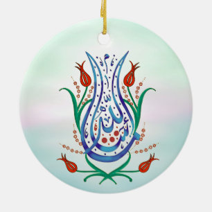 Islamitische kalligrafie keramisch ornament