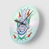 Islamitische kalligrafie ronde klok (Hoek)