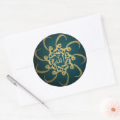 Islamitische kalligrafie ronde sticker (Envelop)
