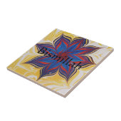 Islamitische keramische tegel, klein (4,25 x 4,25 tegeltje (Zijkant)