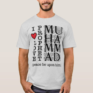 Islamitische kleding Ik hou van profeet Mohammed T-shirt