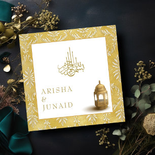Islamitische & Koninklijke Gouden Damask Moslim Hu Kaart