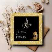 Islamitische & Koninklijke Gouden Damask Moslim Hu Kaart