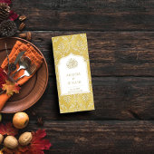 Islamitische Koninklijke Gouden Damask Moslim Huwe Menu