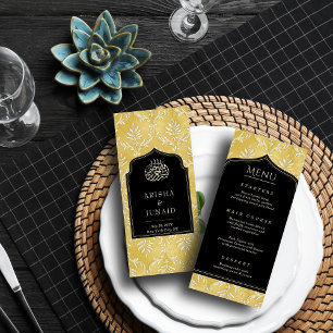 Islamitische Koninklijke Gouden Damask Moslim Huwe Menu