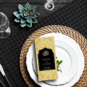 Islamitische Koninklijke Gouden Damask Moslim Huwe Menu