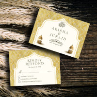 Islamitische Koninklijke Gouden Damask Moslim Huwe