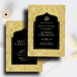 Islamitische Koninklijke Gouden Damask Moslim Mehn Kaart
