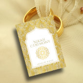 Islamitische Koninklijke Gouden Damask Moslim Nika Kaart