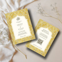 Islamitische & Koninklijke Gouden Damask Moslim QR