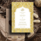 Islamitische & Koninklijke Gouden Damask Moslim QR Kaart