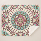 Islamitische kunst: decoratief naadloos sherpa deken (Voorkant (horizontaal))