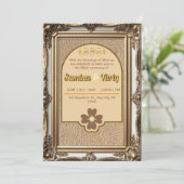 Islamitische kunst Nikah Moslim bruiloft uitnodigi Kaart (Staand voorkant)