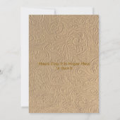 Islamitische kunst Nikah Moslim bruiloft uitnodigi Kaart (Achterkant)