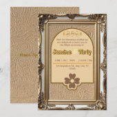 Islamitische kunst Nikah Moslim bruiloft uitnodigi Kaart (Voorkant / Achterkant)