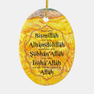 Islamitische Kunst Ramadan Eid Dawah Geschenk vo Keramisch Ornament