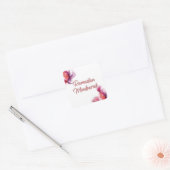 Islamitische kunst van Ramadan Mubarak Vierkante Sticker (Envelop)