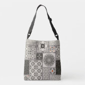Islamitische Majolica Pottery Tegel Pattern Crossbody Tas (Achterkant)