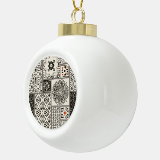 Islamitische Majolica Pottery Tegel Pattern Keramische Bal Ornament (Rechts)