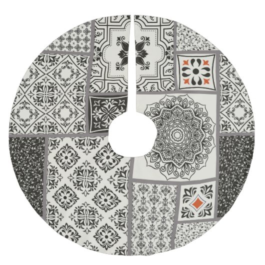 Islamitische Majolica Pottery Tegel Pattern Kerstboom Rok (Voorkant)